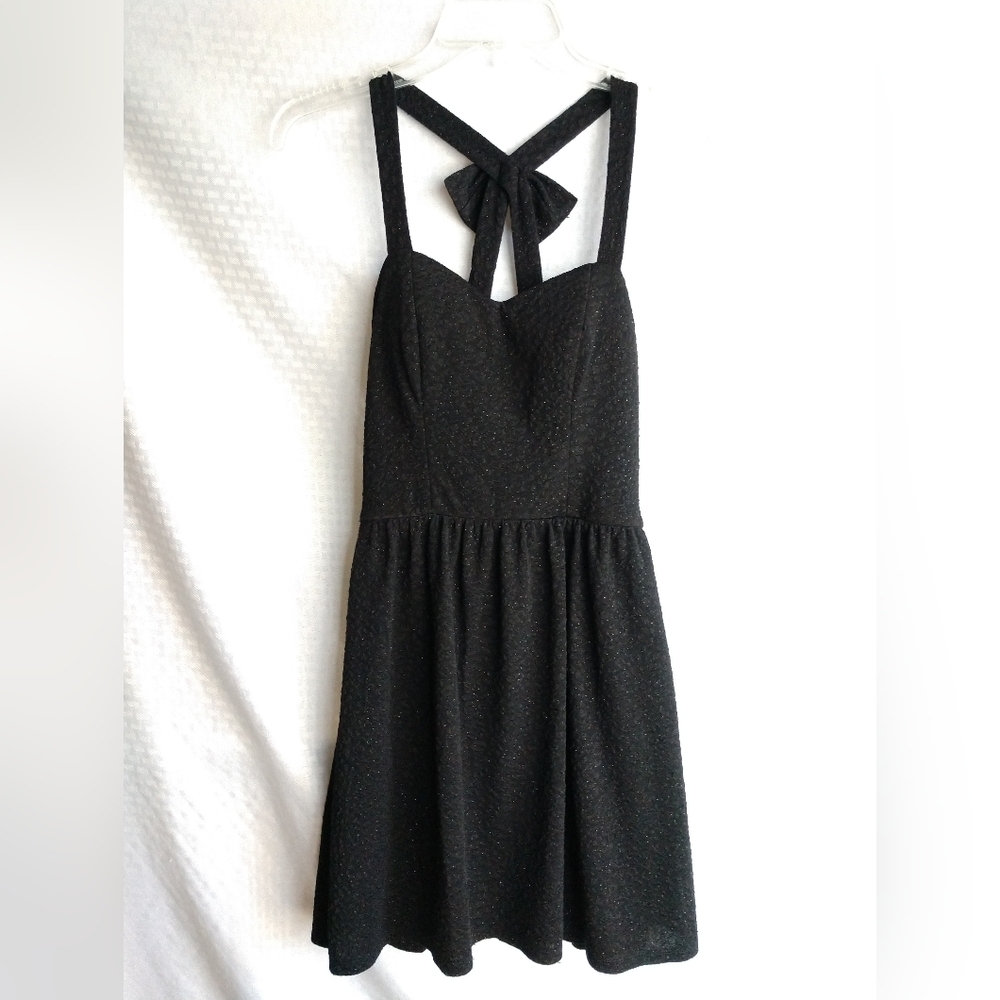 Speechless Dress Semi-Formal Cocktail Skater Black with Mild Sparkle Size 5